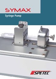 Catalogue Symax syringe pump