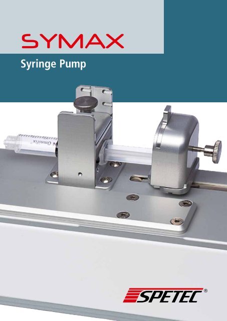 Catalogue Symax syringe pump