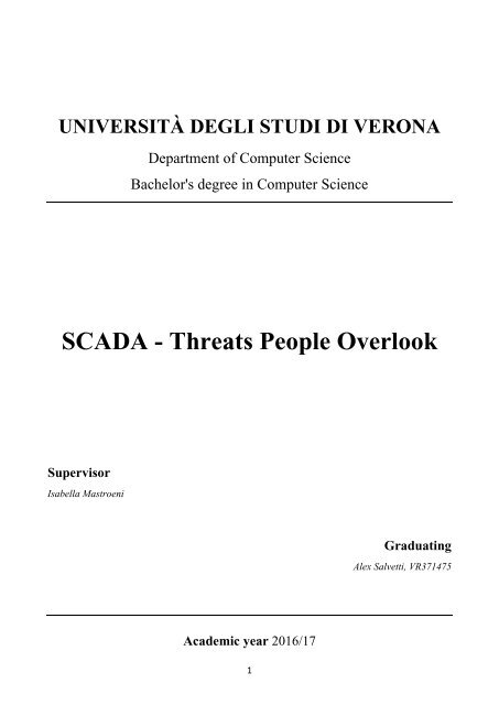 SCADA - Threats People Overlook