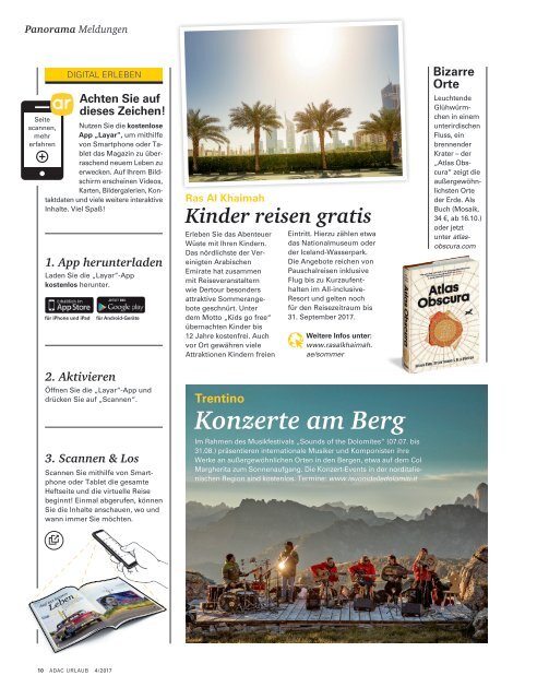 ADAC Urlaub Juli-Ausgabe 2017, Württemberg