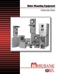 Meter Mounting Equipment Colorado Area - Milbank