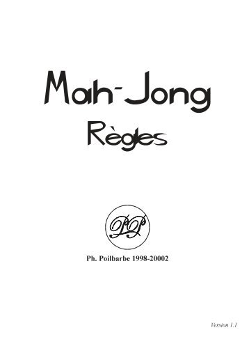 Mah-jong: Règles - Cardolan.net