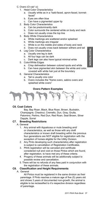 2011 Official Rule Book - New England Pinto Horse Association