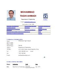 mohammad taghi ahmadi - International Journal of Civil Engineering