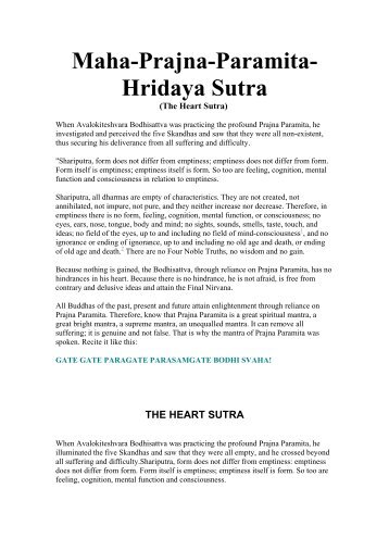 Maha-Prajna-Paramita-Hridaya Sutra - HolyBooks.com