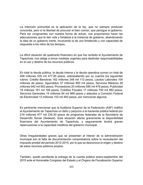 Plan Municipal de Desarrollo Tapachula 2015 - 2018