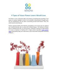 4 Types of Vases Flower Lovers Would Love