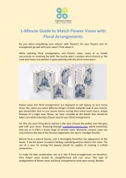 1-Minute Guide to Match Flower Vases with Floral Arrangements