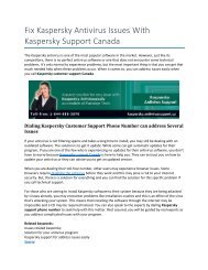 Fix Kaspersky Antivirus Issues With Kaspersky Support Canada