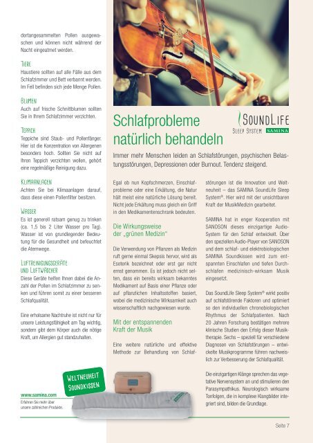 DER SCHLAF-GESUND-COACH | Ausgabe März & April 2017