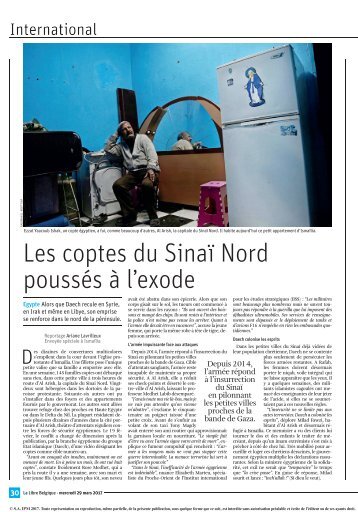 les coptes sinai publié