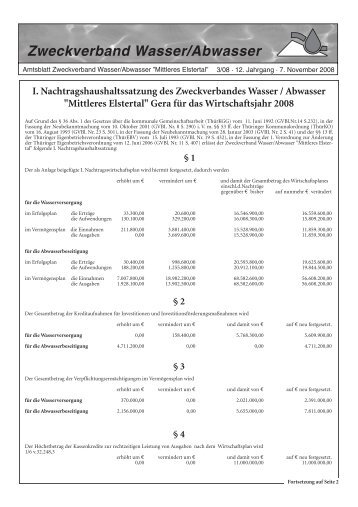 Zweckverband Wasser/Abwasser - OTWA