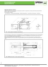 Produktübersicht Querkraftdorne - SPEBA Bauelemente GmbH