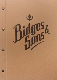 Bidges & Sons Menu