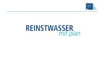 Aqua-Lab-Katalog: Reinstwasser mit Plan