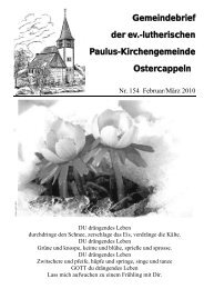 lutherischen Paulus-Kirchengemeinde Ostercappeln