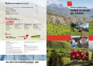 Schwyzer Landwirtschaft - Vielfalt im Herzen der Schweiz