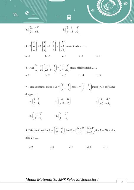 MODUL MTEMATIKA KELAS XII