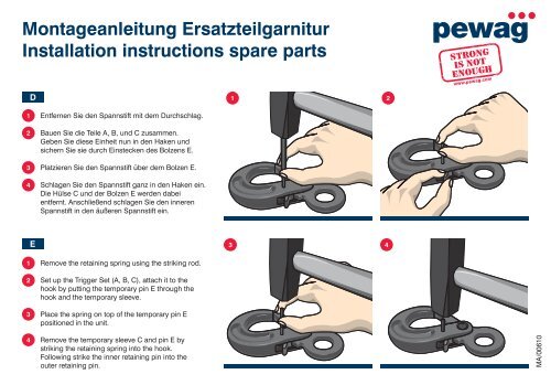 Montageanleitung Ersatzteilgarnitur