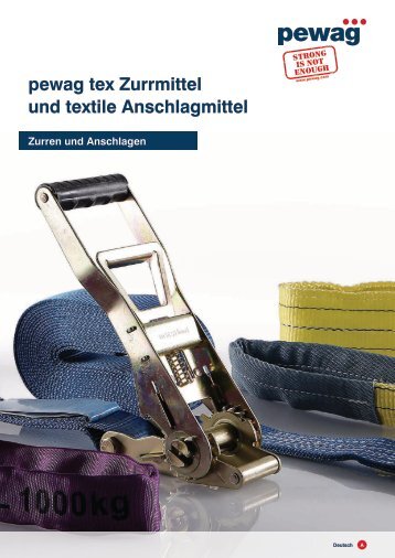 pewag tex Zurrmittel und Textile Anschlagmittel