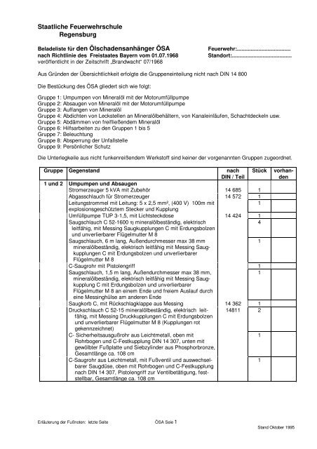 ÖSA, nach Richtlinie des Freistaates Bayern vom 01.07