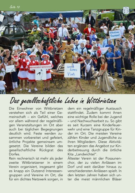 Broschüre Wittbrietzen - "Komm' in unsere Mitte"