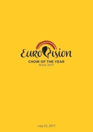 Brochure - Eurovision Choir of the Year - RIGA 2017