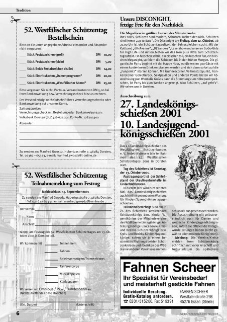 Nadeln „Vereinsmeister 2002“ - Schützenwarte - WSB