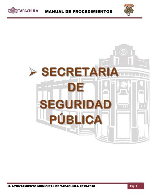 SECRETARIA DE SEGURIDAD PUBLICA MUNICIPAL