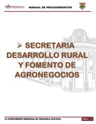 SECRETARIA DESARROLLO RURAL Y FOMENTO DE AGRONEGOCIOS