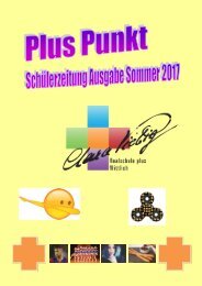 PlusPunkt - Schülerzeitung Ausgabe Sommer 2017