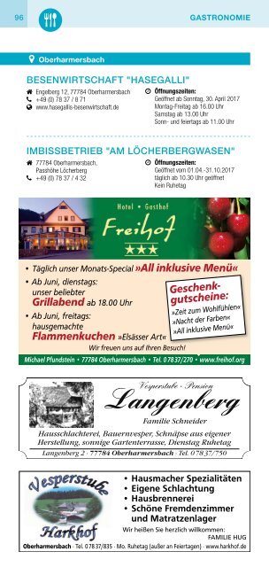 Schwarzwald-Heftli Ausgabe 4: Juli-August 2017