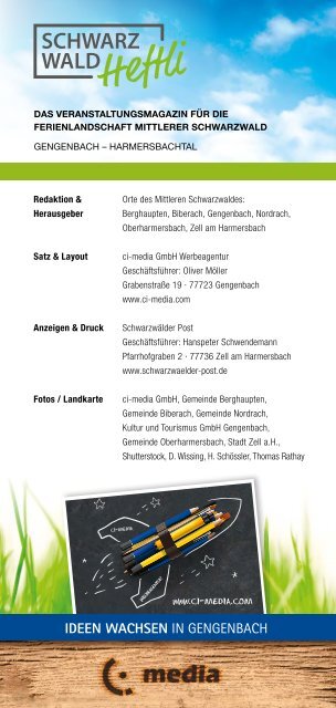 Schwarzwald-Heftli Ausgabe 4: Juli-August 2017