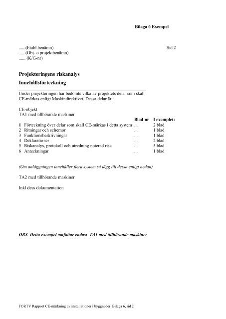 Handbok CE-märkning - Fortifikationsverket