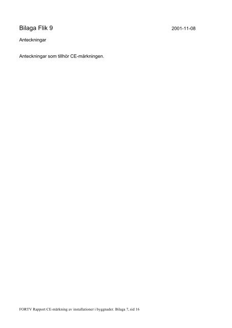 Handbok CE-märkning - Fortifikationsverket