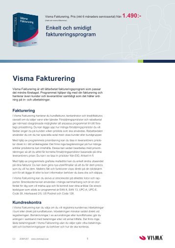 Visma Fakturering.indd - Visma Spcs AB