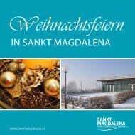 Weihnachtsfeiern in Sankt Magdalena