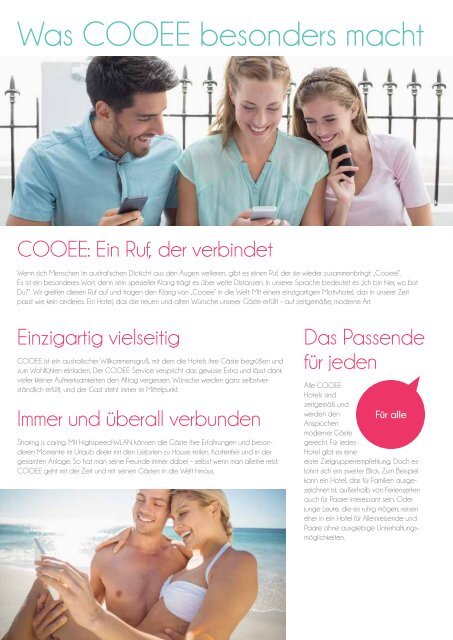 COOEE Broschüre Winter 2017/18