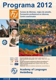 Programa 2012 Heidelberg - F+U Academy of Languages Heidelberg
