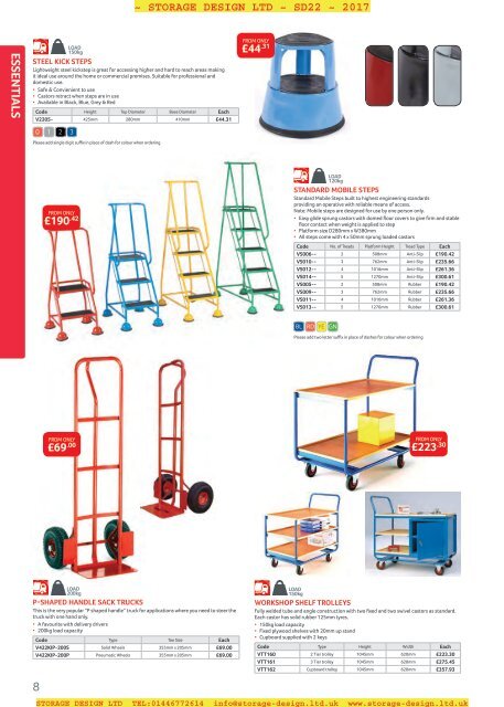 SDL Storage Design Catalogue 2017