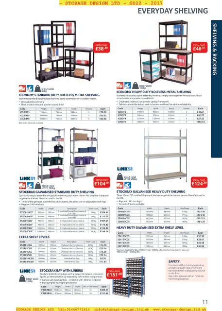 SDL Storage Design Catalogue 2017