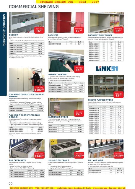 SDL Storage Design Catalogue 2017