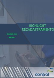 Highlight Recadastramento AC - Maio/2017