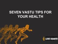 SEVEN VASTU TIPS FOR YOUR HEALTH