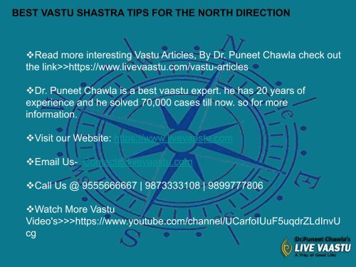 BEST VASTU SHASTRA TIPS FOR THE NORTH DIRECTION