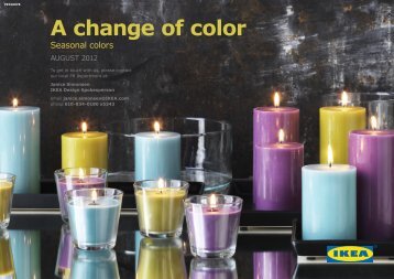 A change of color - IKEA Catalog 2013