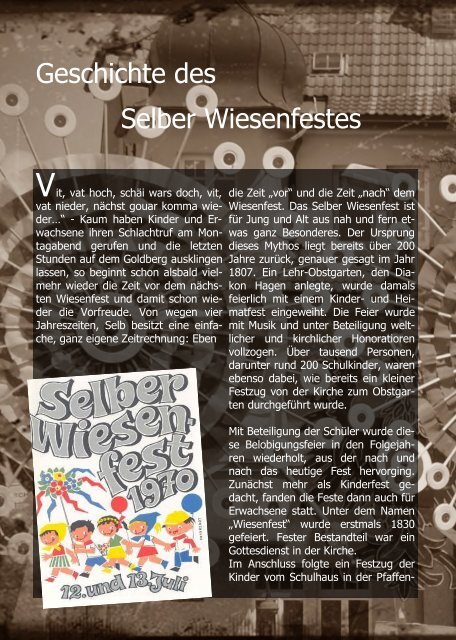 Selber Wiesenfest 2017