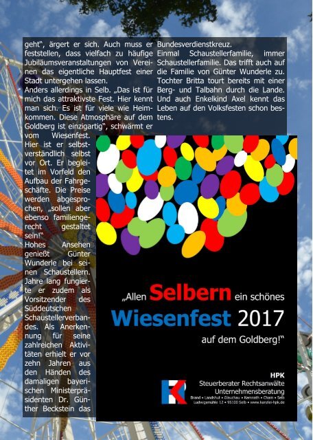 Selber Wiesenfest 2017