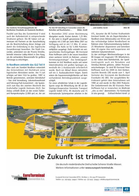 magazin für intermodalen transport und logistik - Schiffahrt und ...