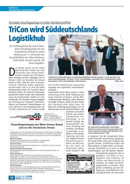 magazin für intermodalen transport und logistik - Schiffahrt und ...